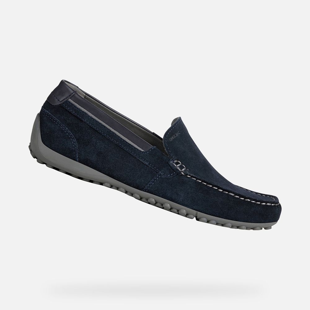 Geox Loafers Navy Snake - Geox Mens Shoes - ARCDLQ186